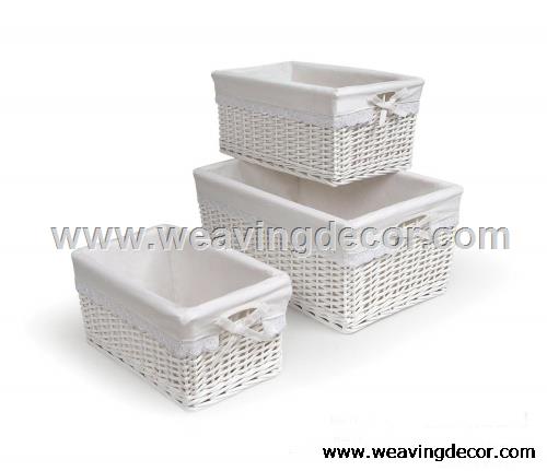 Cheap wicker storage basket wicker basket hamper fruit bread basket decoration