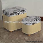 woven stool storage stool storage boxes & bins