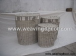 wicker laundry basket from factory