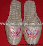 Wholesale Handmade straw slipper mat slipper for summer