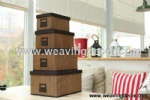 foldable bamboo storage basket storage hamper laundry basket