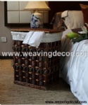 natural wicker laundry hamper for wholesale