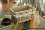 Cheap wicker storage basket wicker basket hamper fruit bread basket decoration