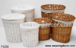 wicker laundry basket for wholesale